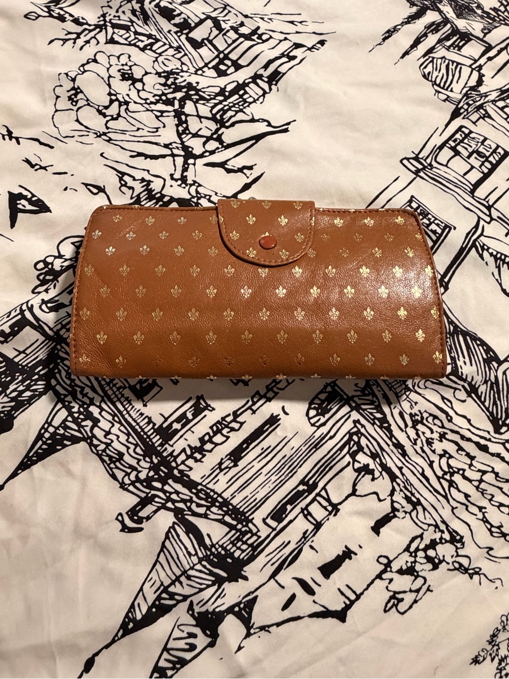 vintage Peruzzi Firenze leather clutch wallet
